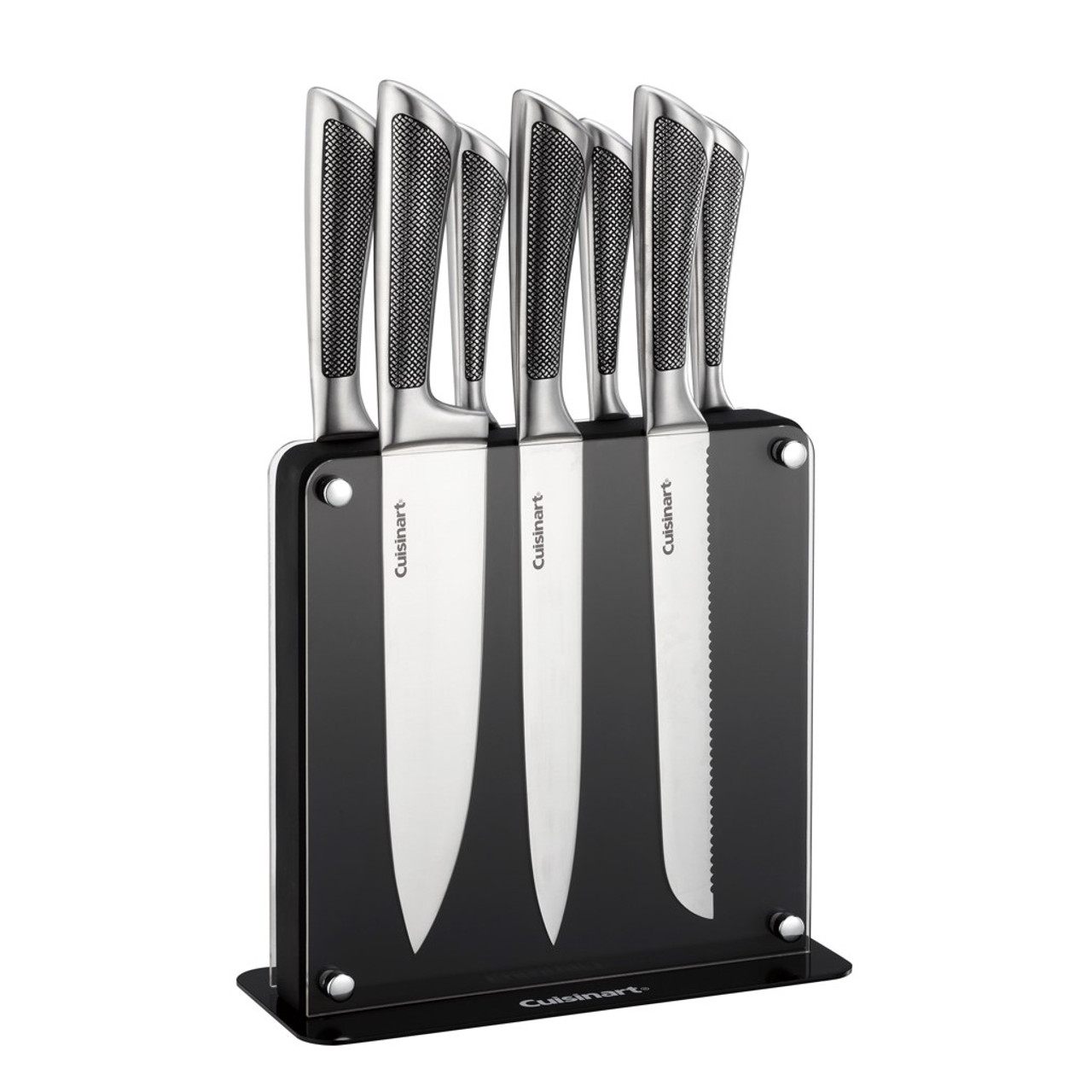 3-Piece Cuisinart Classic Stainless Steel Knife Set w.Covers chef