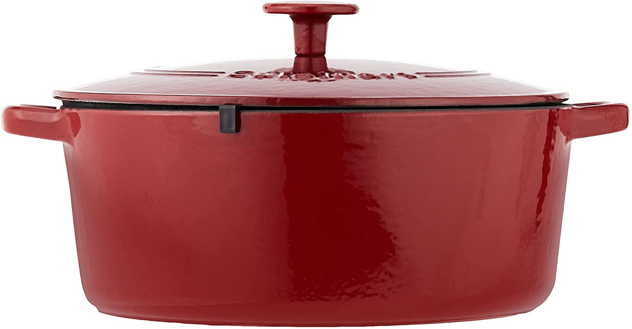 Cuisinart 7-Qt Enameled Cast Iron Round Covered Casserole Pot with Lid