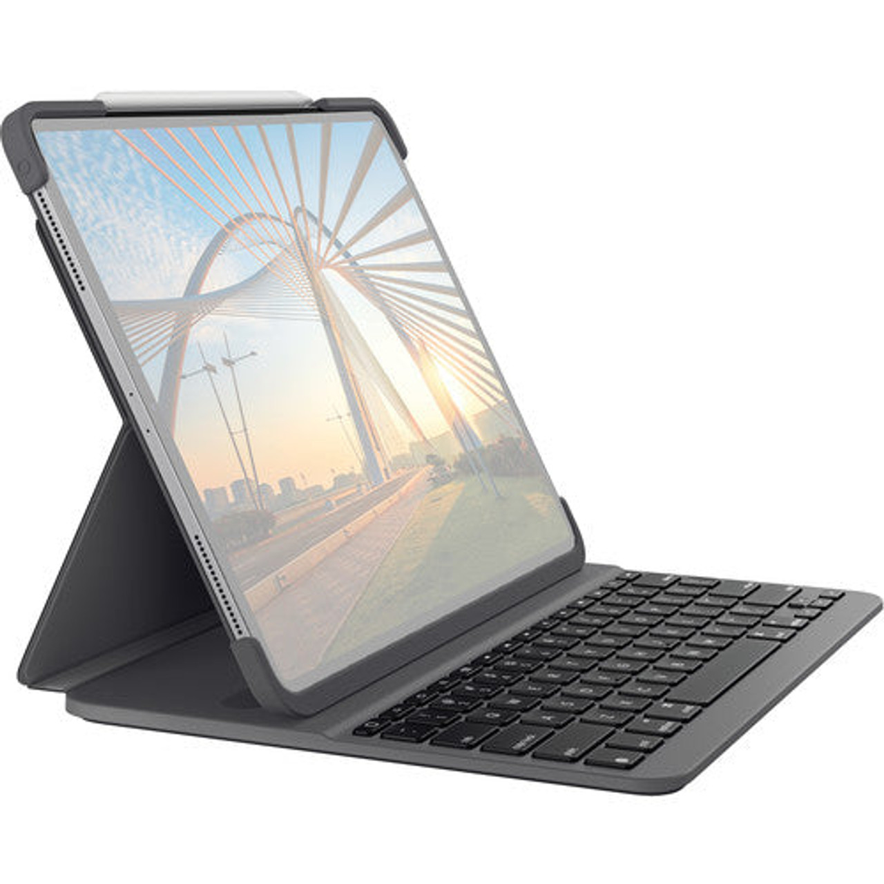 Logitech K920-009703X Slim Folio Pro Keyboard Case for Apple iPad 12.9" (3rd/4th Gen) Graphite - Certified Refurbished - Deal Parade