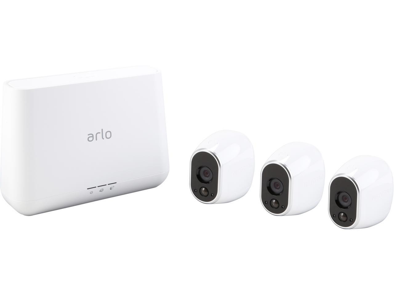 Arlo VMS3330H100NAS Security System 3 WireFree HD Indoor / Outdoor Night Vision Cameras Deal