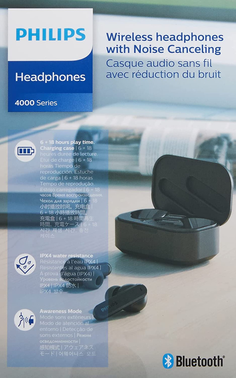 Écouteurs sans fil Bluetooth avec étui de charge Bass Sounds IPX4