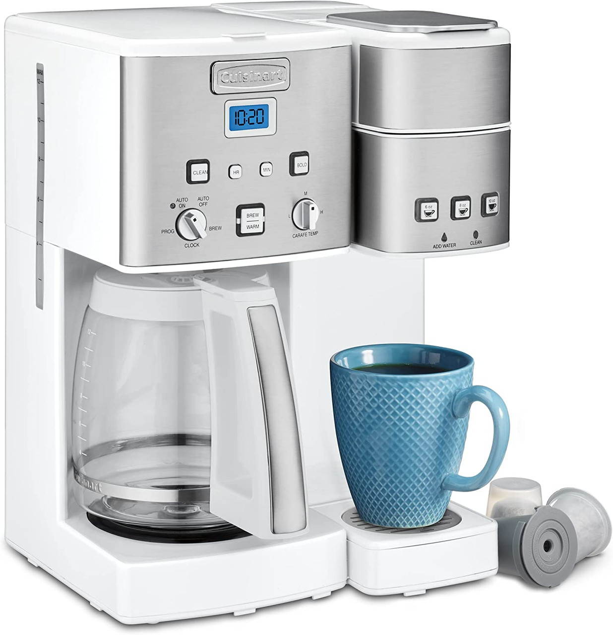 Cuisinart SS-15WFR 12 Cup K-Cup/Carafe Combo Coffeemaker White - Certified  Refurbished - Deal Parade