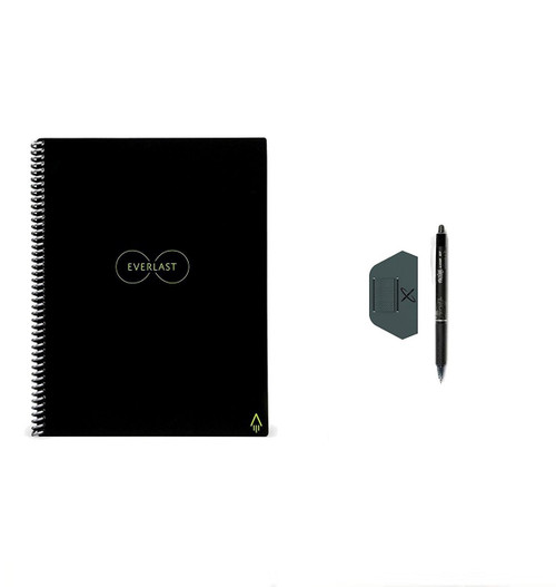Rocketbook EverLast Reusable Wirebound Notebook- Executive size - Smart Erasable,  with PenStation