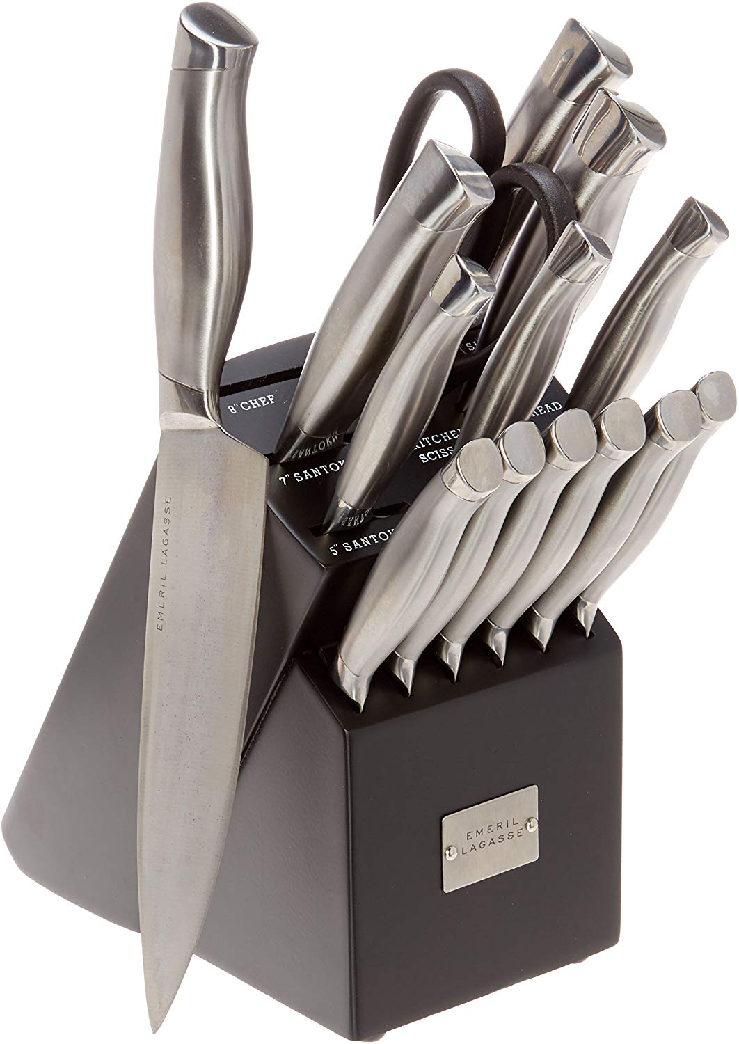 Emeril Lagasse 3-Piece Stainless Steel Kitchen Knife Set - Silver