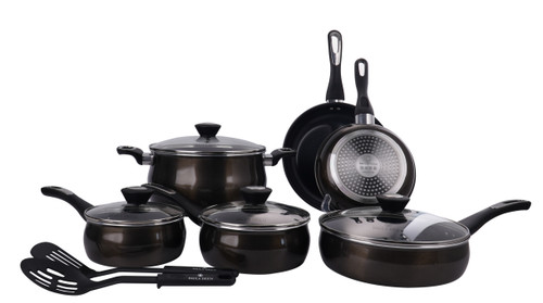 Paula Deen Riverbend Aluminum Cookware Set (12-Piece)