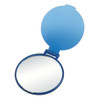 Custom Imprinted Round Compact Mirror - Blue OPEN