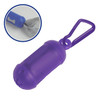 Custom Printed Pet Waste Bag Dispenser with Carabiner - Translucent Purple