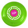9" Promotional Frisbee, Custom Printed Flying Disk Toys - Neon Green