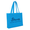 Promotional Reusable Tote Bags, Non-Woven - Light Blue
