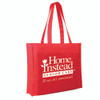Promotional Reusable Tote Bags, Non-Woven - Red