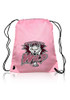 Promotional Drawstring Backpacks - Classic Polyester - Pink