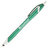 Logo Ballpoint Pens - Metallic Stratus Stylus - Green