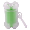 Promotional Clear Bone Shaped Dog Poop Bag Dispensers - Green