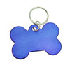 Aluminum Dog ID Tags with Custom Imprint - Blue