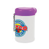 Pet Wipes in Canister, Full Color Custom Label - Purple