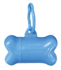 Bone Shaped Dog Poop Bag Dispenser, Custom Printed - Blue