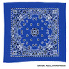 22" Promotional Cotton Bandana for Dogs - Blue