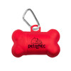 Bone Waste Bag Dispenser - Translucent Red