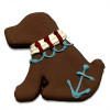 Nautical Dog Shaped Dog Cookies (Case of 12 Treats)