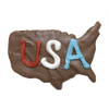 USA Map Shaped Dog Cookies (Case of 12 Treats)