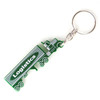 Truck Shape Bottle Opener Key Chain - Green