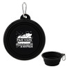 Collapsible Silicone Travel Pet Bowl - Black