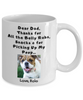 Thanks Dog Dad - Custom Name & Photo Mug - Back