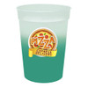 Promotional Cold Liquid Color Change Mood 12oz Stadium Cups - Frosted to Green Promotional Cold Liquid Color Change Mood 12oz Stadium Cups - Frosted to Green