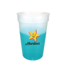 Promotional Cold Liquid Color Change Mood 12oz Stadium Cups - Frosted to Turquoise Promotional Cold Liquid Color Change Mood 12oz Stadium Cups - Frosted to Turquoise