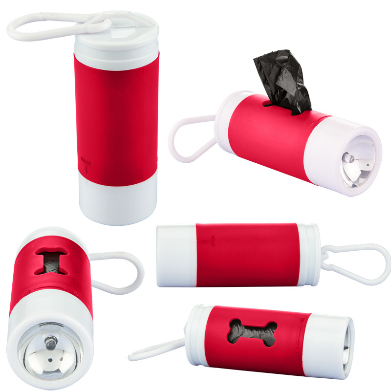 Dog Poop Bag Dispenser Flashlight Custom Imprint Dog Promotional Items