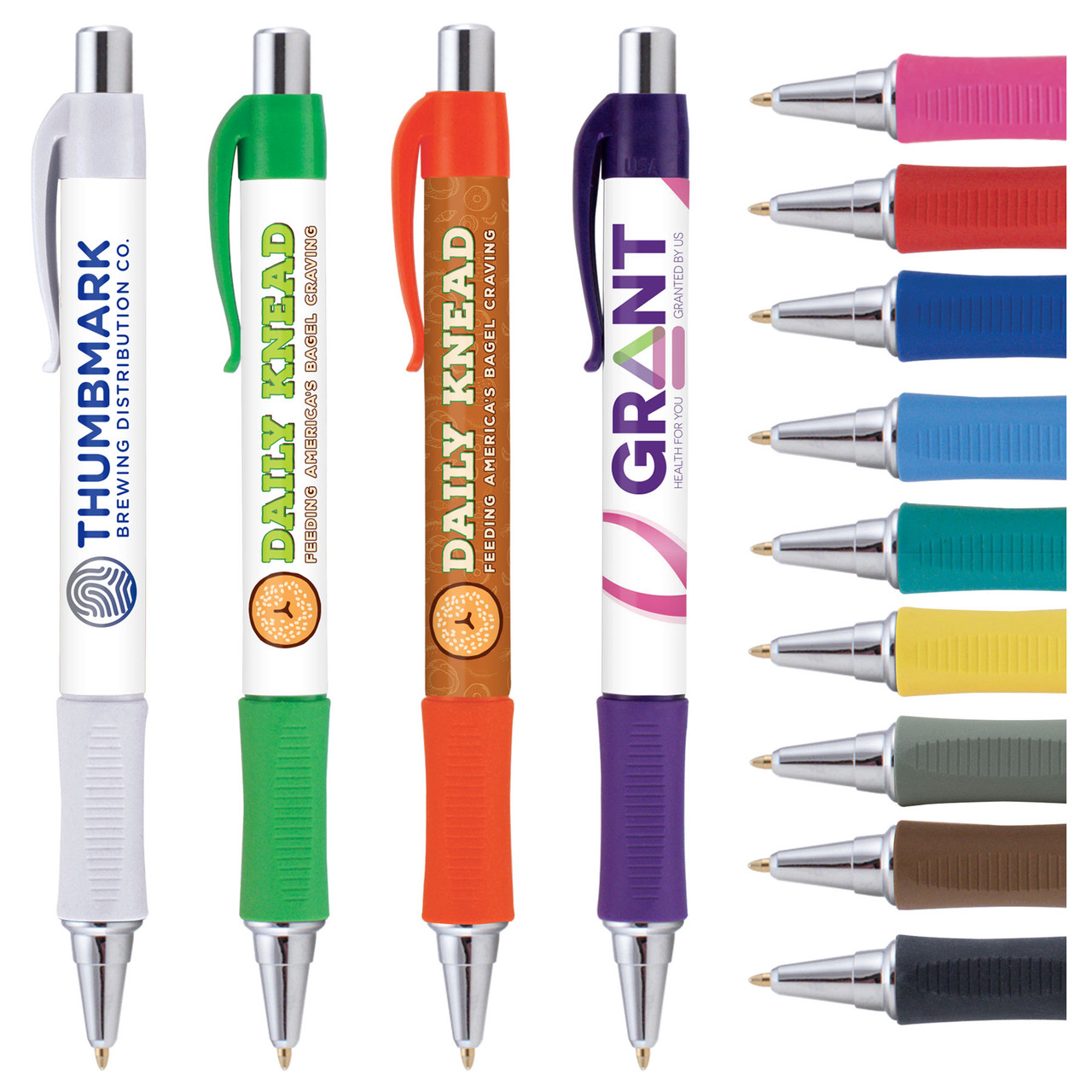 Promotional Sassy Pen with matching grip and clip