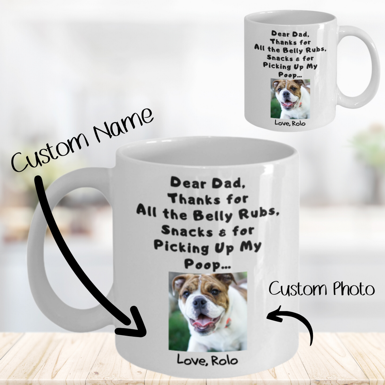 Custom Mugs with Pictures | Personalized Bone China Mugs