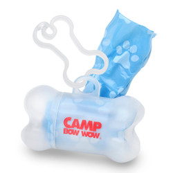 Promotional Clear Bone Shaped Dog Poop Bag Dispensers - 1 Color Imprint