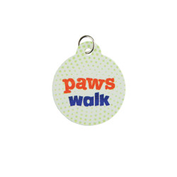 Custom Printed Full Color Pet ID Collar Tags - Small Circle Custom Printed Full Color Pet ID Collar Tags - Small Circle
