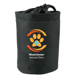 Full Color Promotional Dog Training Treat Bags w/Drawstring