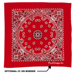 22" Promotional Cotton Bandana for Dogs - Red 22" Promotional Cotton Bandana for Dogs - Red