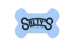 Promotional Dog Bone Shaped Compressed Sponge - Blue