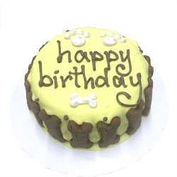 Customized Birthday Cakes for Dogs - All Natural, Organic - YELLOW Customized Birthday Cakes for Dogs - All Natural, Organic - YELLOW