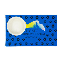 Pet Bowl Mat - Full Color Custom Imprint Pet Bowl Mat - Full Color Custom Imprint