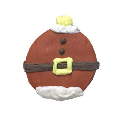 Santa Ornament Dog Cookies (Case of 12)