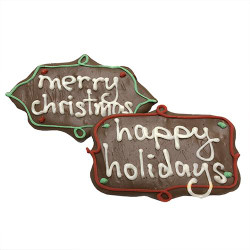 Holiday Tags Dog Cookies (Case of 12)