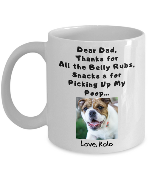 Camping With My Dog, Personalized Camping Mug For Him, Gift For Dog Dad