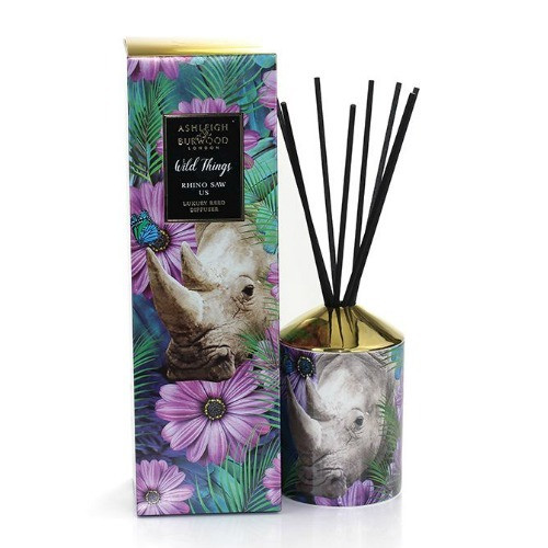 Ashleigh and Burwood Wild Things Diffuser - Rhino Saw Us -  Lilac and Violets