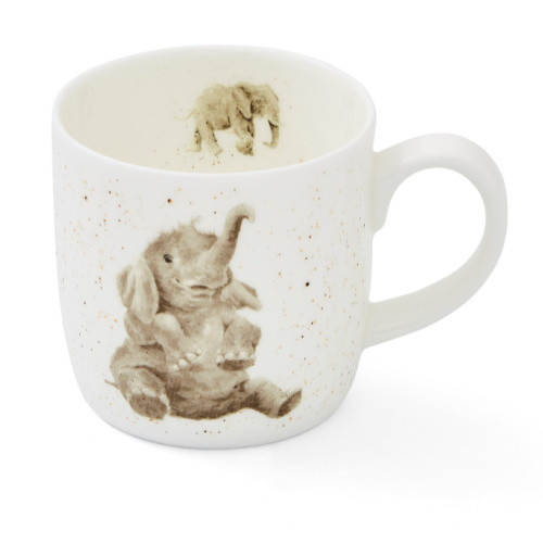 Royal Worcester Wrendale Role Model (Baby Elephant) Mug 310 ml- gift boxed