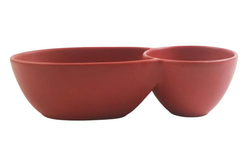 Urban Products Shae Foliage Double Bowl Terracotta Urban Products Shae Foliage Double Bowl Terracotta