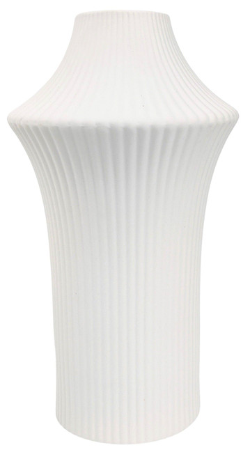 Urban Products Erina Ripple Vase White 22cm