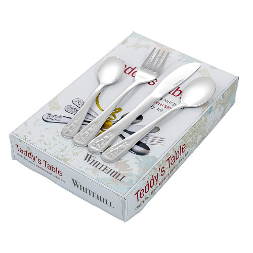 Whitehill Baby - Stainless Steel Bunny Cutlery Set (4 Pc Set)