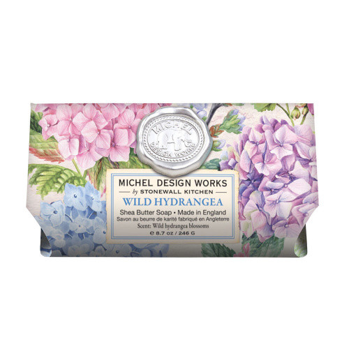 Michel Design Works Wild Hydrangea Large Bath Soap Bar