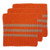 Ladelle Eco Knitted Orange 27x27cm 3pk Dishcloth