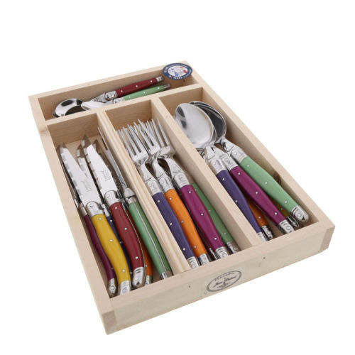 Jean Dubost Laguiole Maison 24 Piece Cutlery Set Mixed